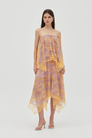 Lavender & Mango Reflect Strapless Top