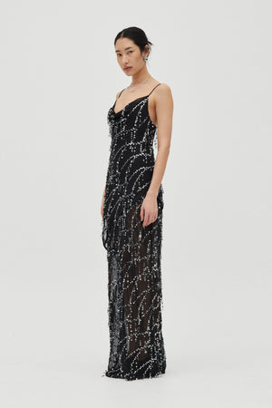 Afterdark Refract Bias Maxi Dress