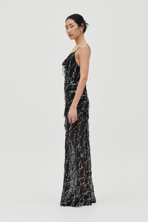 Afterdark Refract Bias Maxi Dress
