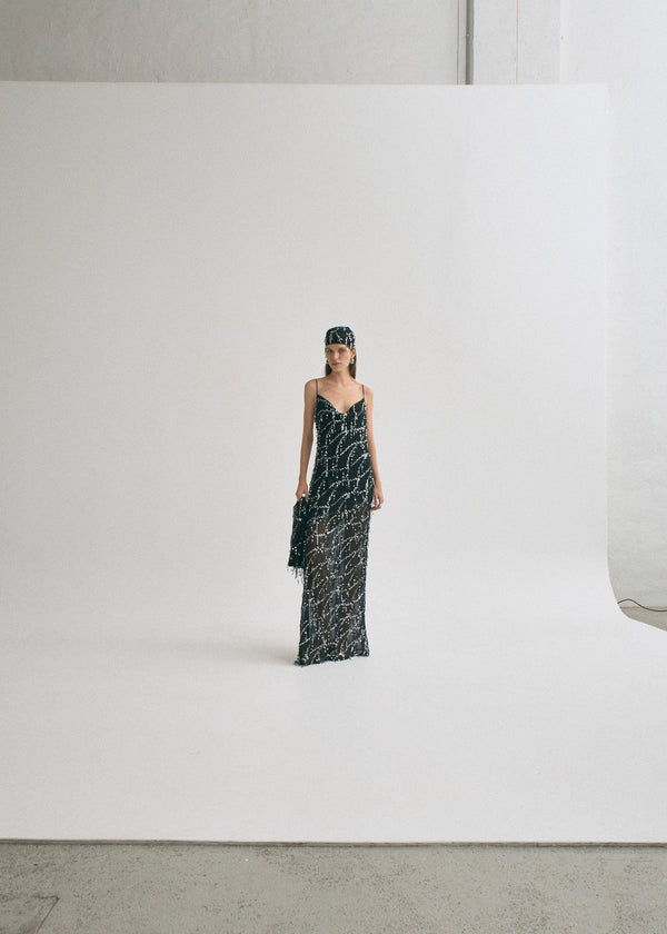 Afterdark Refract Bias Maxi Dress