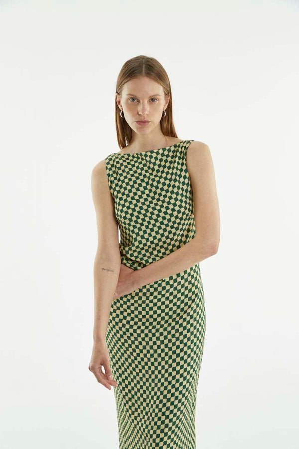 Retrospect Tuck Maxi Dress