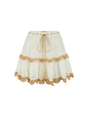 Rima Scalloped Mini Skirt