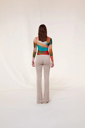 Duo Sun-Ray Printed Polo Top