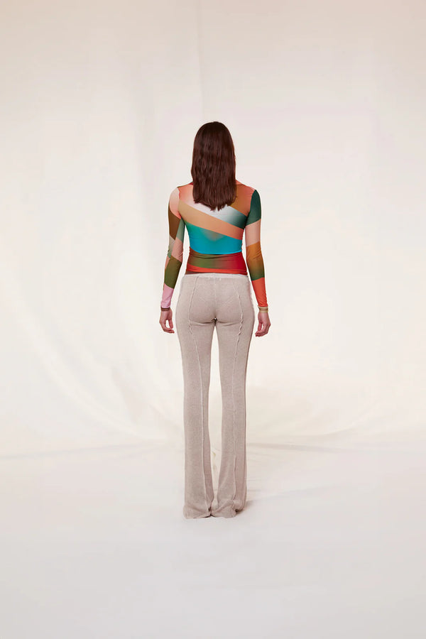 Duo Sun-Ray Printed Polo Top