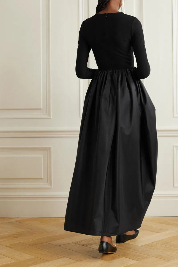 Black Aurora Maxi Dress With Rose Detail