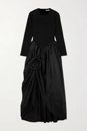 Black Aurora Maxi Dress With Rose Detail
