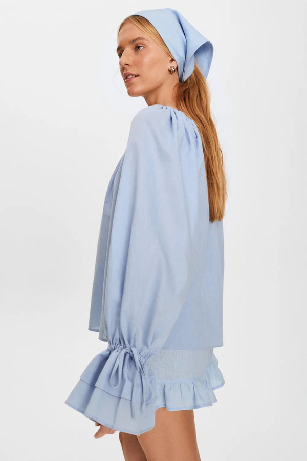 Blue Cha-Cha Lounge Blouse