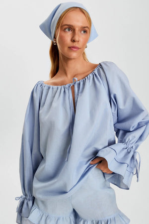 Blue Cha-Cha Lounge Blouse