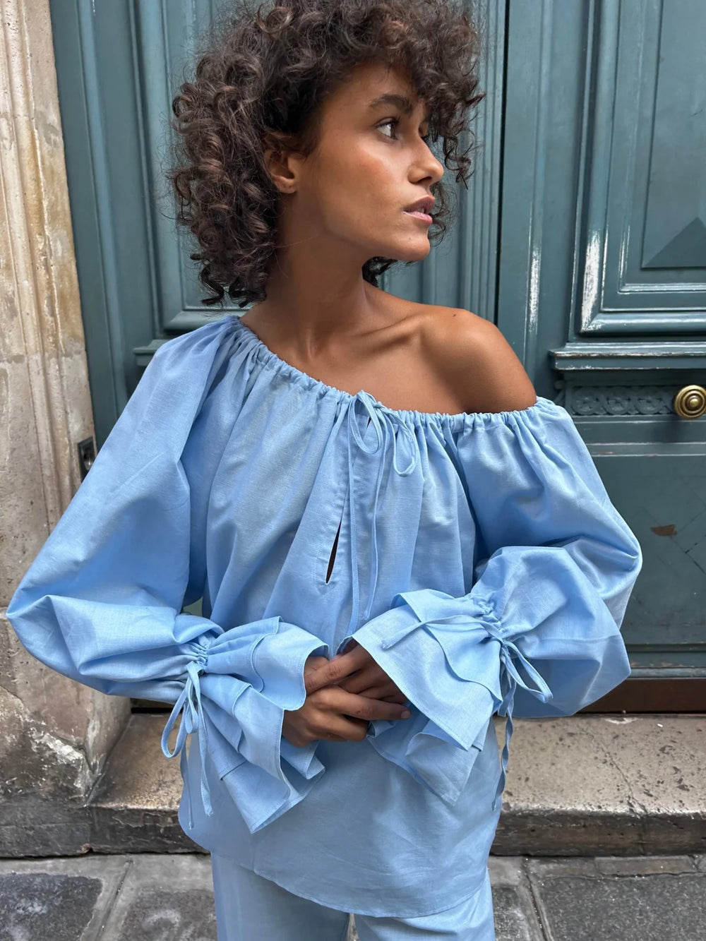 Blue Cha-Cha Lounge Blouse