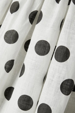 Polka Dot Picnic Linen Dress