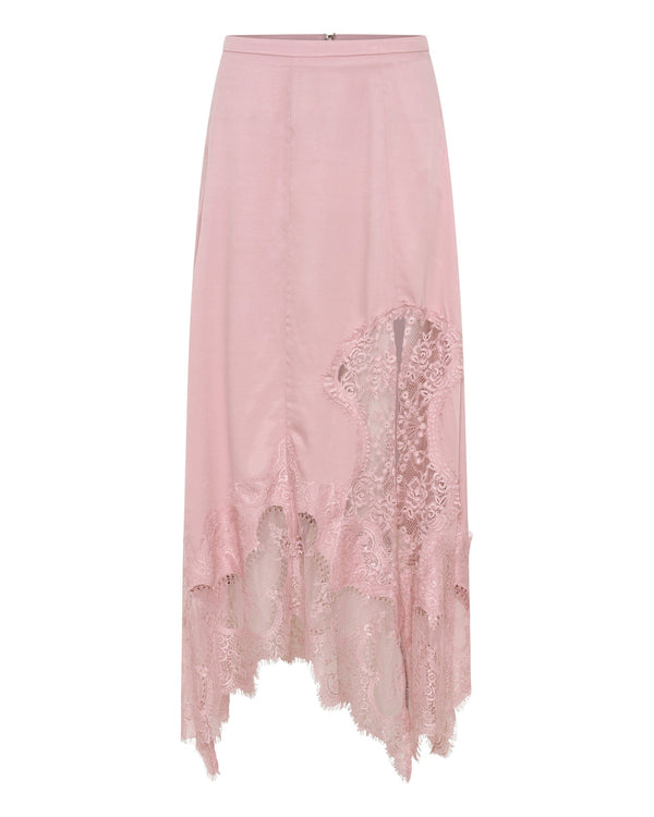 Rosé Visions Lace Hankerchief Skirt