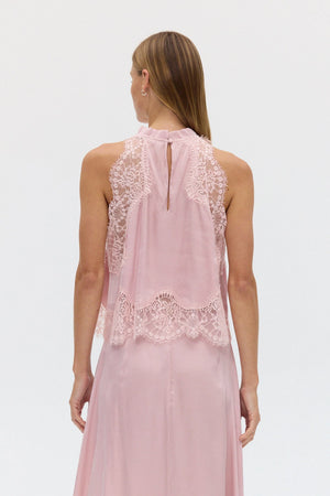 Rosé Visions Lace Top
