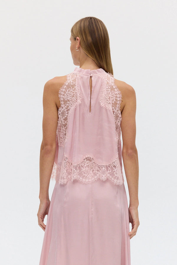 Rosé Visions Lace Top