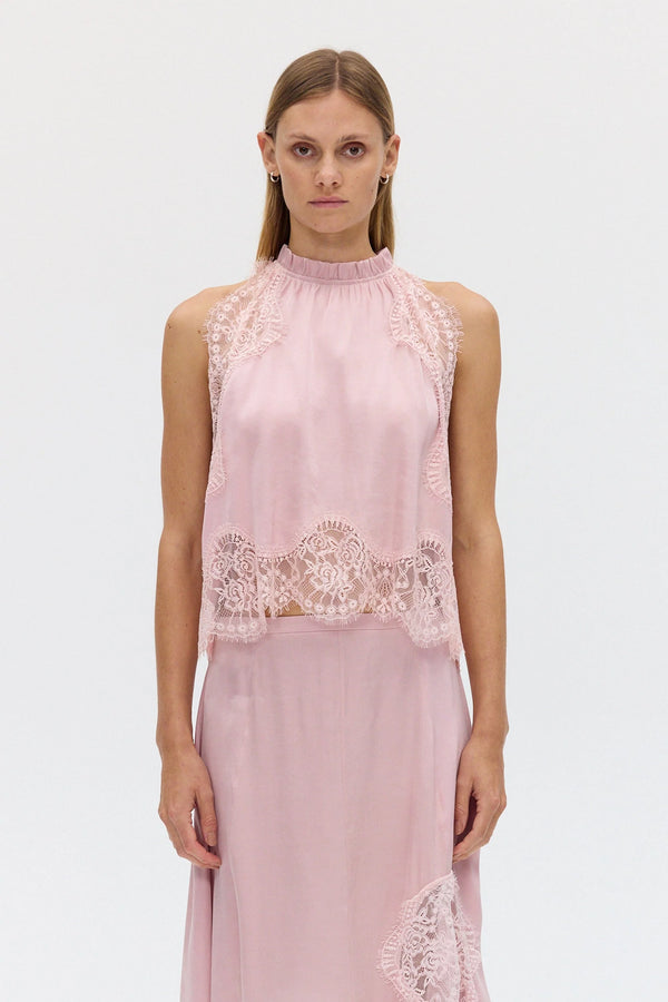 Rosé Visions Lace Top